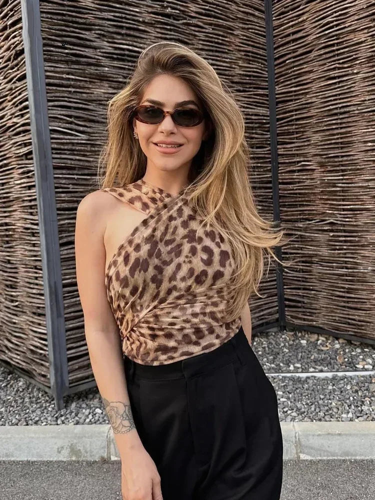 Zanzi Leopard Top